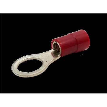 Skilledpower 0.37 Ring Terminal for 6-8 Gauge Wire; Red - Pack of 50 SK981638